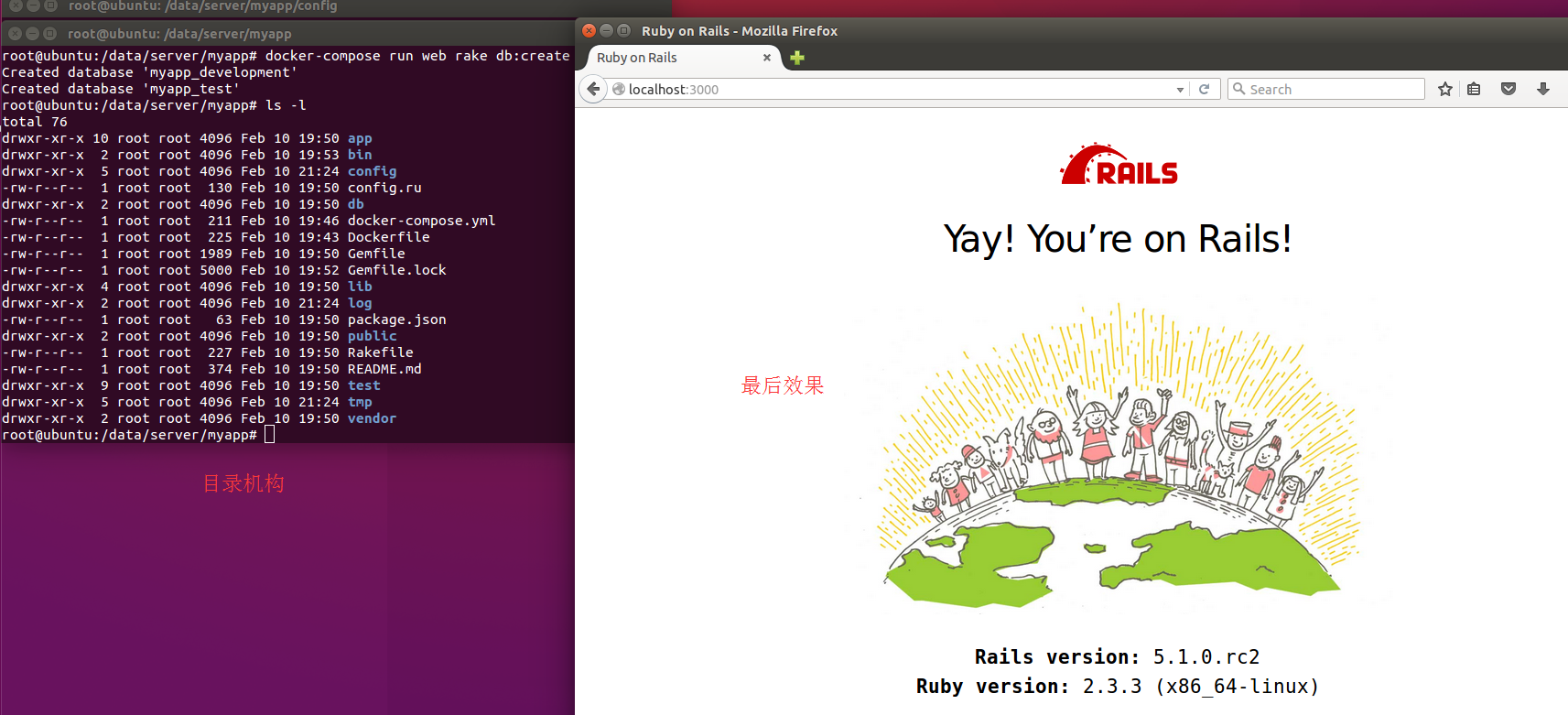 docker-compose Rails
