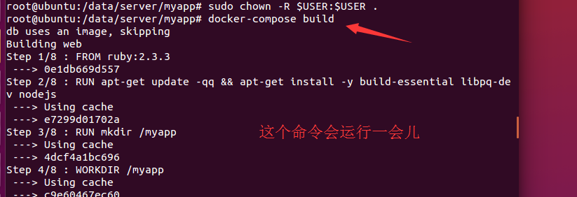 docker-compose Rails
